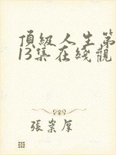 顶级人生第一季13集在线观看免费中文