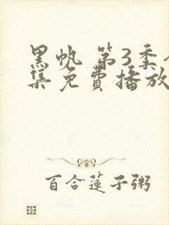 黑帆 第3季全集免费播放在线观看