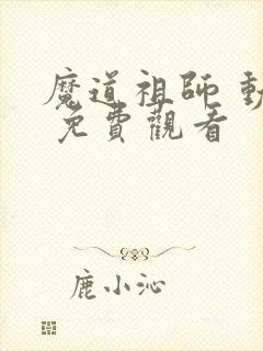 魔道祖师 动漫 免费观看