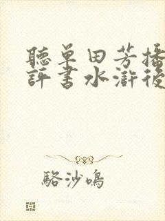 听单田芳播讲的评书水浒后传