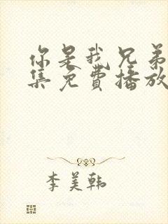 你是我兄弟36集免费播放封面