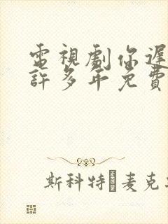 电视剧你迟到了许多年免费观看