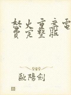怒火重案电影免费完整版