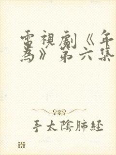 电视剧《年少有为》第六集免费观看