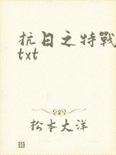 抗日之特战兵王txt