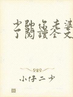 少帅你老婆又跑了阅读全文