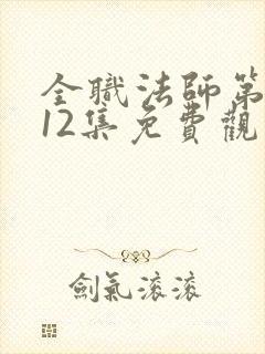 全职法师第六季12集免费观看