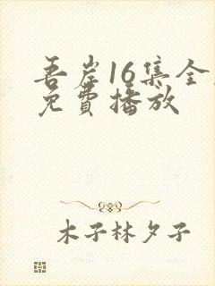 吾岸16集全剧免费播放封面