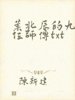 叶北辰的九十九位师傅txt