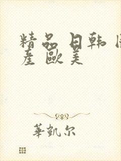 精品 日韩 国产 欧美