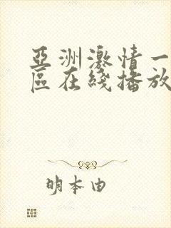 亚洲激情一区二区在线播放