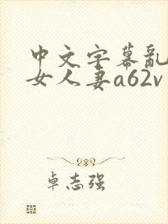 中文字幕乱码熟女人妻a62v网站
