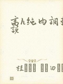 高h纯肉调教小说