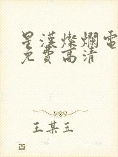 星汉灿烂电视剧免费高清