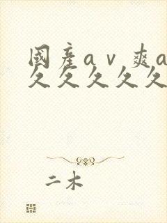 国产aⅴ爽av久久久久久久久19色