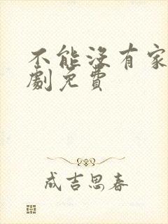 不能没有家电视剧免费