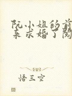 阮小姐的前夫又来求婚了阅读封面