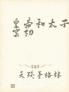 皇帝和太子妃h云初