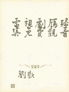 电视剧雁归时全集免费观看完整版