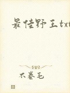 最佳野王txt