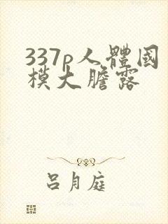 337p人体国模大胆露封面