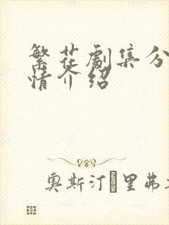 繁花剧集分集剧情介绍