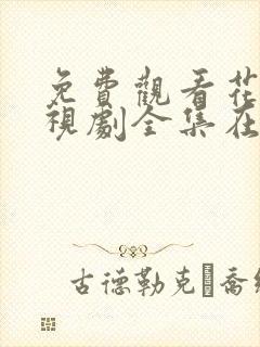 免费观看花戎电视剧全集在线播放封面