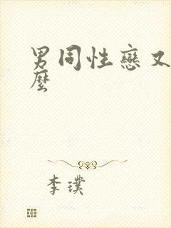 男同性恋又叫什么
