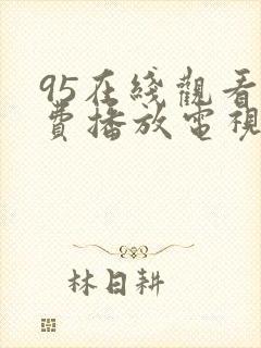 95在线观看免费播放电视剧高清版