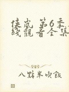 侠岚 第6季在线观看全集免费播放