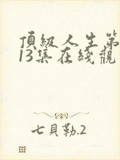 顶级人生第二季13集在线观看免费封面
