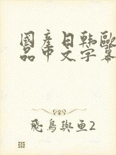 国产日韩欧美精品中文字幕