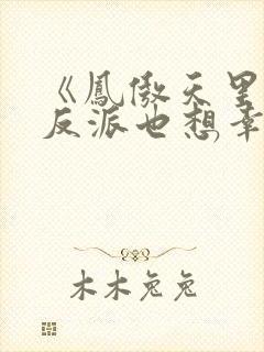 《凤傲天里黄毛反派也想幸福》小说封面