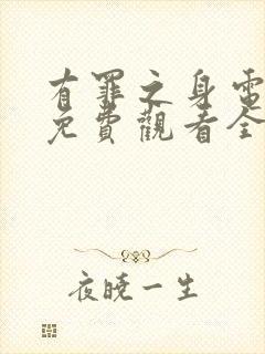 有罪之身电视剧免费观看全集高清