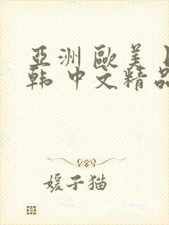 亚洲 欧美 日韩 中文精品