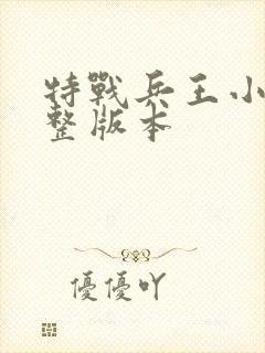 特战兵王小说完整版本