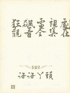 狂飙电视剧免费观看全集在线播放