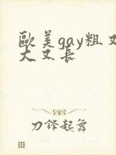 欧美gay粗又大又长