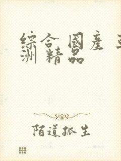 综合 国产 亚洲 精品