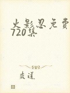 火影忍免费观看720集封面