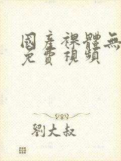 国产裸体无遮挡免费视频