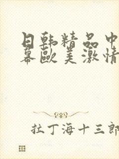 日韩精品中文字幕欧美激情