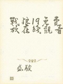 战狼19免费播放在线观看高清封面