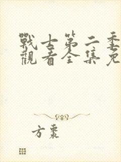 战士第二季在线观看全集免费播放