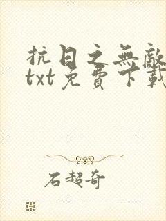 抗日之无敌战兵txt免费下载