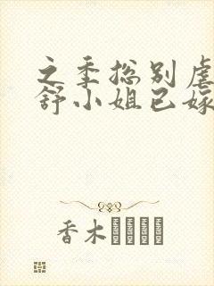 之季总别虐了,舒小姐已嫁人