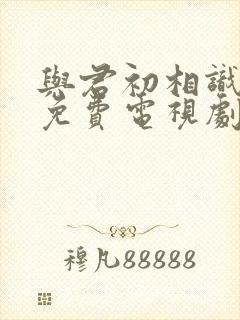 与君初相识在线免费电视剧