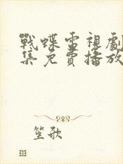 战蝶电视剧40集免费播放