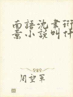 南语沈聿珩乔清意小说叫什么名字
