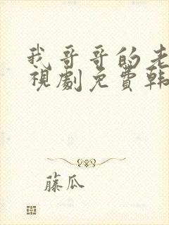 我哥哥的老婆电视剧免费韩剧在线封面